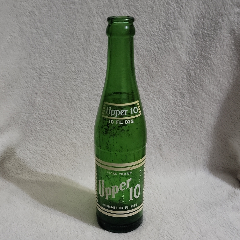 Vintage Upper 10 soda bottle - Picture 1 of 9